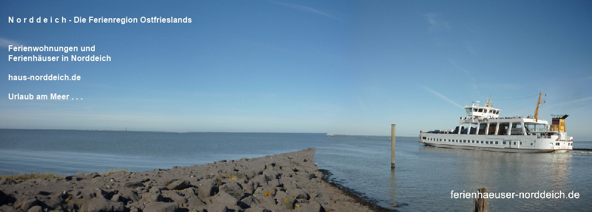 Ferienhäuser und Ferienwohnungen  in Norddeich 